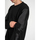 Textiel Heren Truien Les Hommes LKK112 603A | Classic Fit Jumper with Nylon Detail on Sleeves Zwart