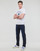Textiel Heren T-shirts korte mouwen Diesel T-DIEGOR-K56 Wit / Blauw