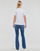 Textiel Dames T-shirts korte mouwen Diesel T-REG-G7 Wit / Blauw