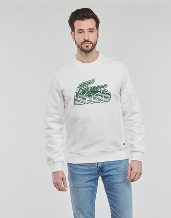 Textiel Heren Sweaters / Sweatshirts Lacoste SH5087 Wit / Groen