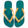 Schoenen Slippers Havaianas BRASIL LOGO Groen / Geel