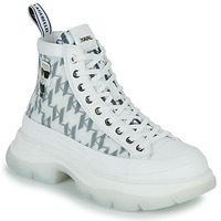 Schoenen Dames Hoge sneakers Karl Lagerfeld LUNA Monogram Mesh Boot Wit
