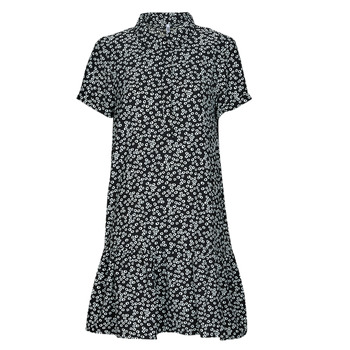 Textiel Dames Korte jurken JDY JDYLION S/S PLACKET DRESS Zwart / Wit