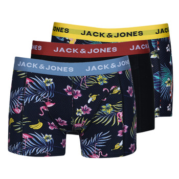 Ondergoed Heren Boxershorts Jack & Jones JACFLOWER BIRD TRUNKS X3 Multicolour