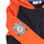 Textiel Jongens Sweaters / Sweatshirts Name it NKMTULAS SWE CARD W HOOD Marine / Orange