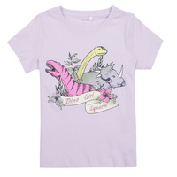 Textiel Meisjes T-shirts korte mouwen Name it NMFBRIGITA SS TOP Violet