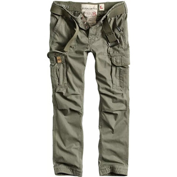 Textiel Heren Broeken / Pantalons Surplus Premium Vintage legerbroek SLIMMY Groen