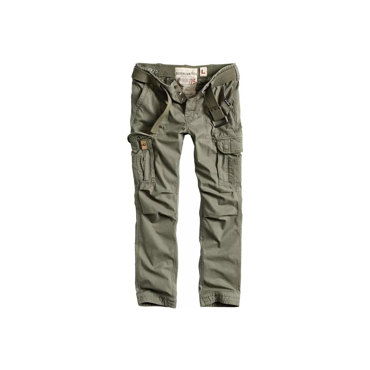 Textiel Heren Broeken / Pantalons Surplus Premium Vintage legerbroek SLIMMY Groen