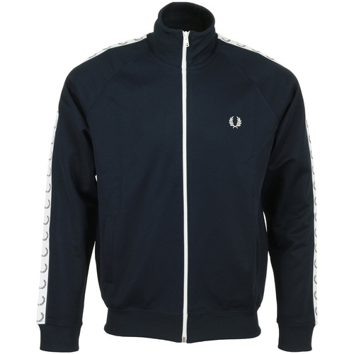 Textiel Heren Trainings jassen Fred Perry Taped Track Jacket Blauw