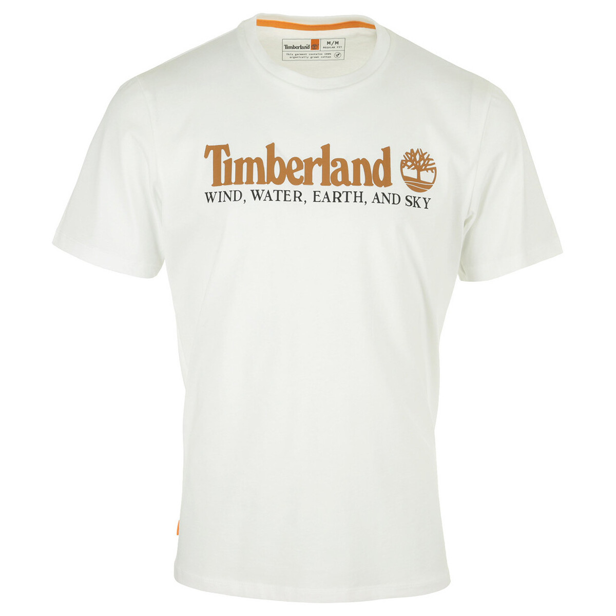 Textiel Heren T-shirts korte mouwen Timberland Front Tee Wit