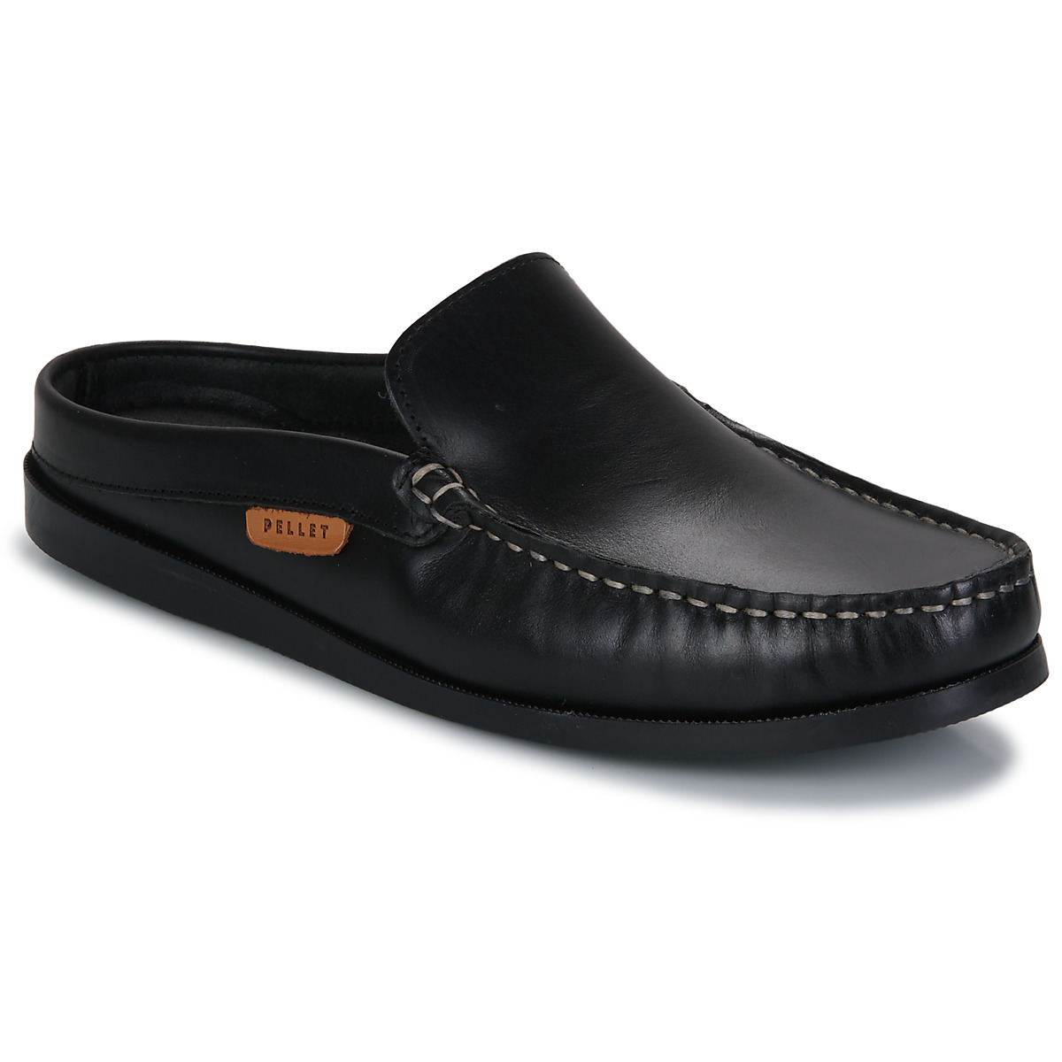 Schoenen Heren Leren slippers Pellet MAXIME Veau / Pull / Up / Zwart