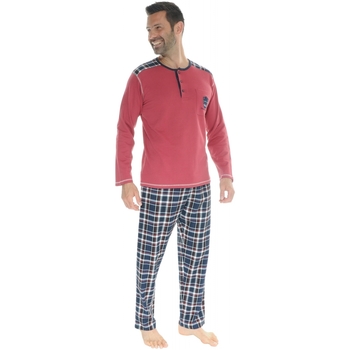 Textiel Heren Pyjama's / nachthemden Christian Cane ISKANDER Rood