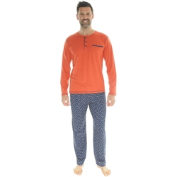 Textiel Heren Pyjama's / nachthemden Christian Cane ICARE Orange