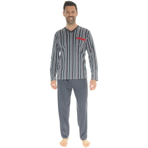 Textiel Heren Pyjama's / nachthemden Christian Cane ISTRES Grijs