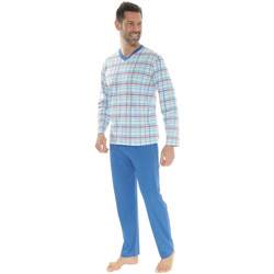 Textiel Heren Pyjama's / nachthemden Christian Cane NELIO Blauw
