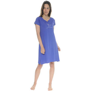 Textiel Dames Pyjama's / nachthemden Christian Cane FAUSTINE Blauw