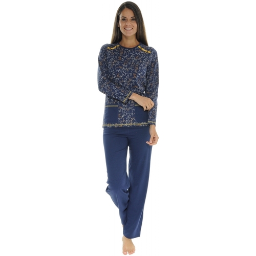 Textiel Dames Pyjama's / nachthemden Christian Cane JUNE Blauw