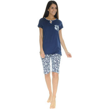 Textiel Dames Pyjama's / nachthemden Christian Cane MAGGIE Blauw