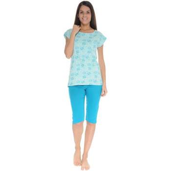 Textiel Dames Pyjama's / nachthemden Christian Cane MADELINE Blauw