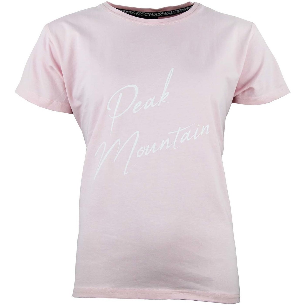 Textiel Dames T-shirts korte mouwen Peak Mountain T-shirt manches courtes femme ATRESOR Roze
