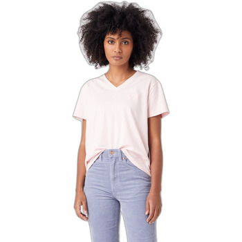Textiel Dames T-shirts & Polo’s Wrangler T-shirt femme  Sign Off Roze