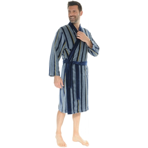 Textiel Heren Pyjama's / nachthemden Christian Cane IDEAS Blauw