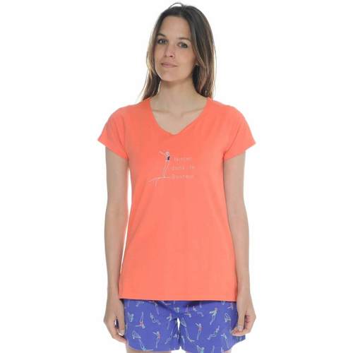 Textiel Dames Pyjama's / nachthemden Christian Cane FAUSTINE Orange