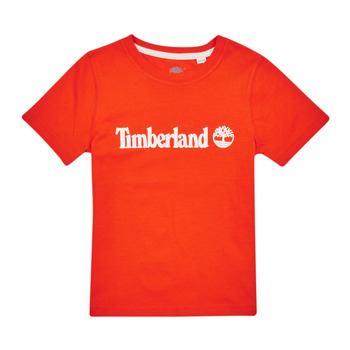 Textiel Jongens T-shirts korte mouwen Timberland T25T77 Rood