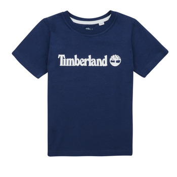 Textiel Jongens T-shirts korte mouwen Timberland T25T77 Marine