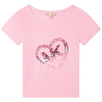 Textiel Meisjes T-shirts korte mouwen MICHAEL Michael Kors  Roze