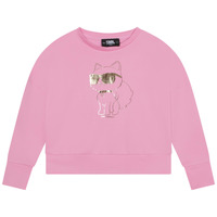 Textiel Meisjes Sweaters / Sweatshirts Karl Lagerfeld  Roze