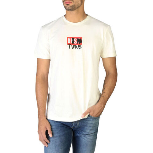Textiel Heren T-shirts korte mouwen Diesel - t-diegos-b10_0gram Wit
