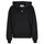Textiel Dames Sweaters / Sweatshirts Calvin Klein Jeans MICRO MONOLOGO HOODIE Zwart