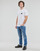 Textiel Heren T-shirts korte mouwen Calvin Klein Jeans SHRUNKEN BADGE TEE Wit