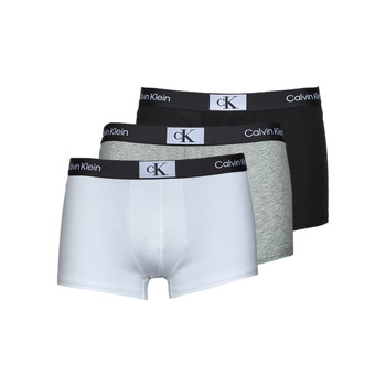 Ondergoed Heren Boxershorts Calvin Klein Jeans TRUNK 3PK X3 Zwart / Wit / Grijs