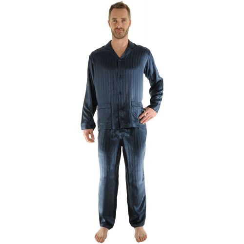 Textiel Heren Pyjama's / nachthemden Pilus RENOIR Blauw