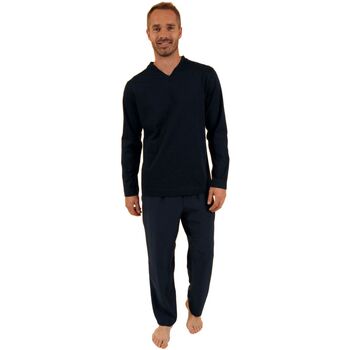 Textiel Heren Pyjama's / nachthemden Pilus JAIPUR Blauw