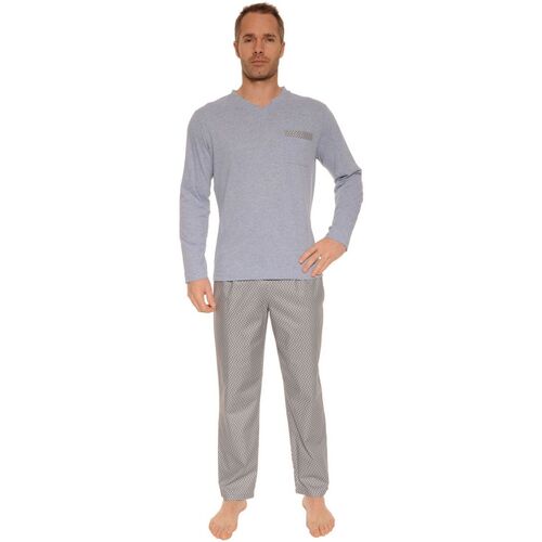 Textiel Heren Pyjama's / nachthemden Pilus CARL Blauw