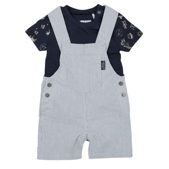 Textiel Jongens Jumpsuites / Tuinbroeken Ikks XW37041 Blauw