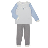 Textiel Kinderen Pyjama's / nachthemden Petit Bateau FRERE Blauw / Wit