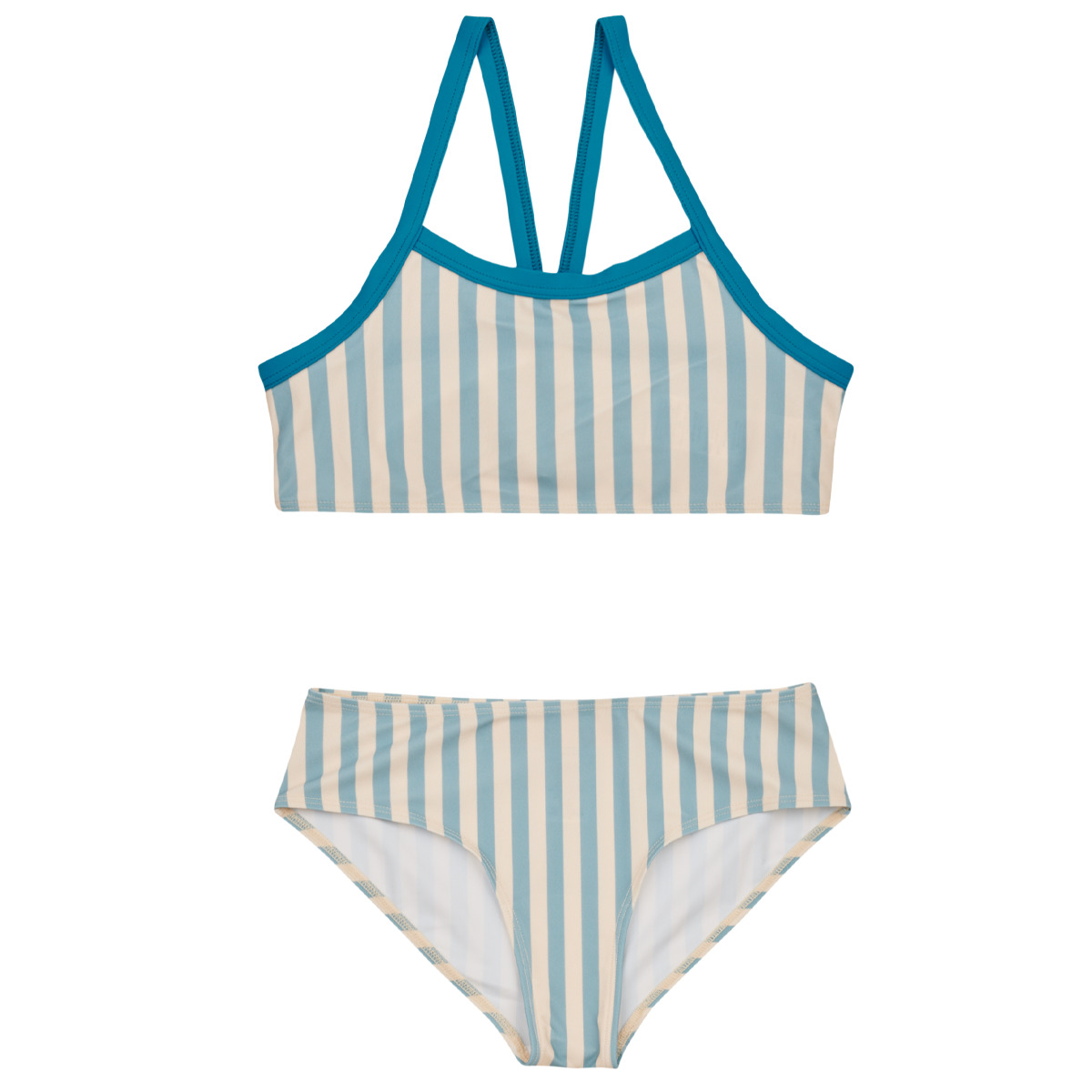 Textiel Meisjes Zwembroeken/ Zwemshorts Petit Bateau FINA Wit / Blauw