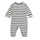 Textiel Kinderen Pyjama's / nachthemden Petit Bateau A06P501 Wit / Marine