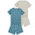 Textiel Kinderen Pyjama's / nachthemden Petit Bateau A07HK00 X2 Multicolour
