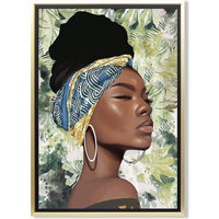 Wonen Schilderijen Signes Grimalt African Woman Box Groen