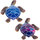 Wonen Beeldjes Signes Grimalt Turtle Figuur 2 Eenheden Blauw