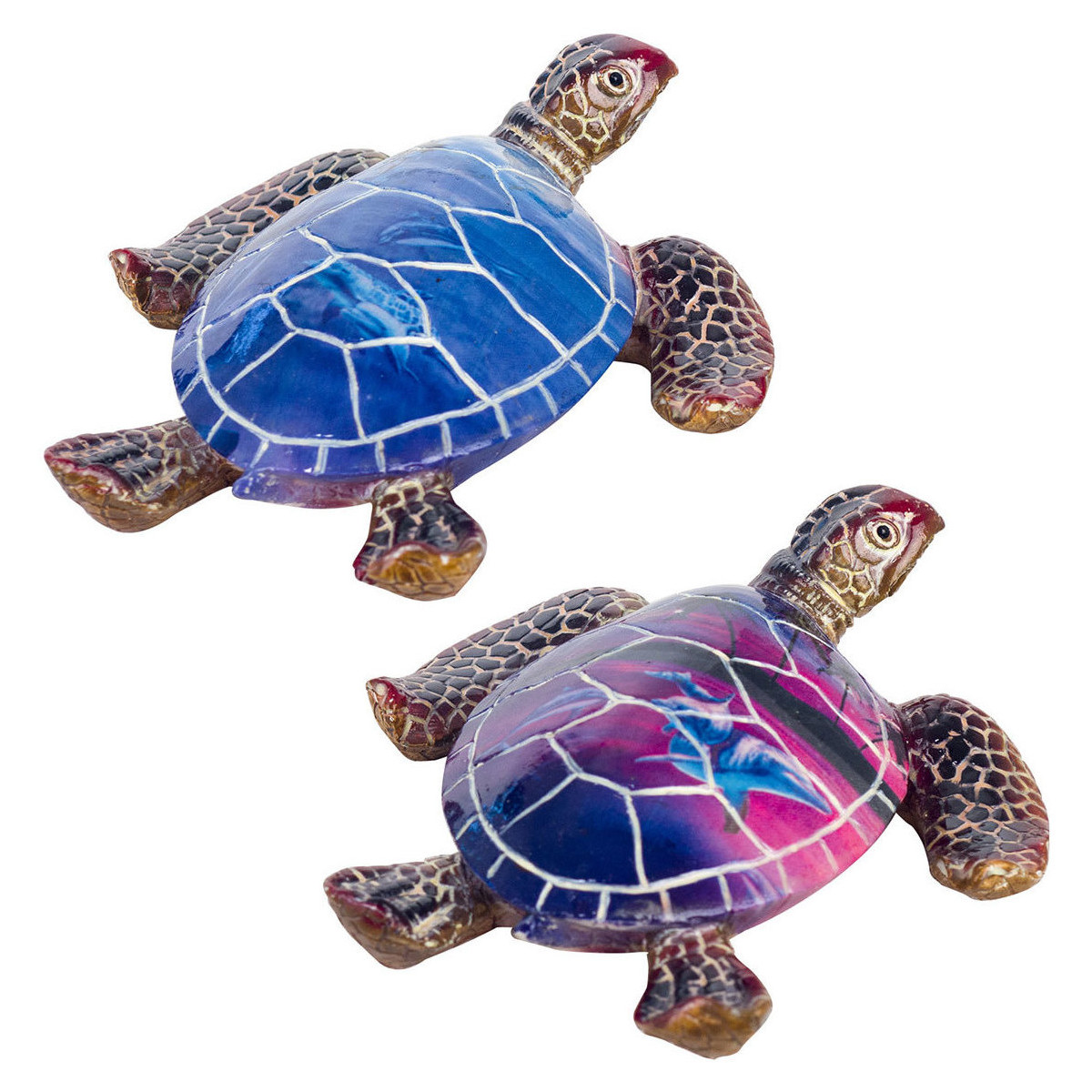 Wonen Beeldjes Signes Grimalt Turtle Figuur 2 Eenheden Blauw