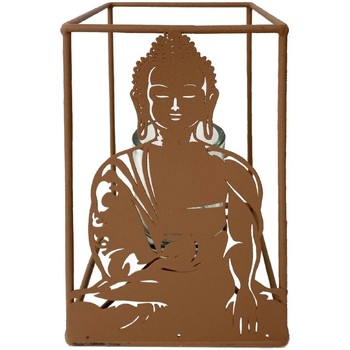 Wonen Kandelaars / kaarshouders Signes Grimalt Boeddha Porta Met Glas Brown