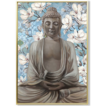 Wonen Schilderijen Signes Grimalt Boeddha -Achtergrond Flores Blauw