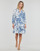 Textiel Dames Korte jurken One Step FW30031 Wit / Blauw