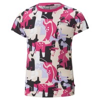 Textiel Meisjes T-shirts korte mouwen Puma ESS STREET ART LOGO Multicolour
